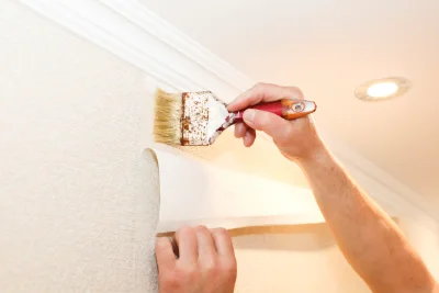 Pose de papier peint à Échevronne — revêtements muraux et toiles de verre